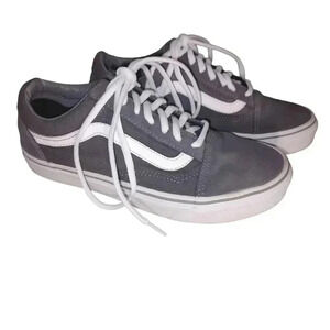 Vans Old Skool Gray/Grey Canvas and suede Sneakers Skate Shoes Low Top Lace Up